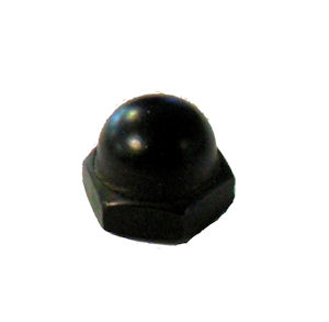 BLACK CAP NUT 8-32 SCREW HOLE