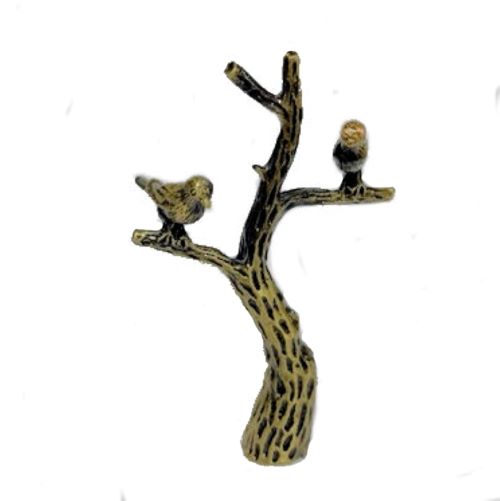 BIRD ON A BRANCH AB LAMP SHADE FINIAL