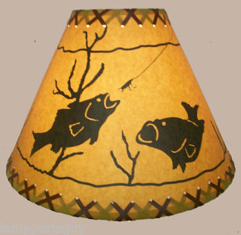 12" FISH LAMP SHADE