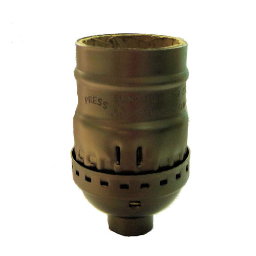 ANTIQUE BRASS-PLATED KEYLESS SOCKET ANTIQUE BRASS-PLATED KEYLESS SOCKET