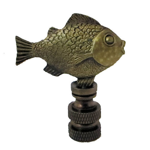 FISH AB LAMP SHADE FINIAL FISH AB LAMP SHADE FINIAL
