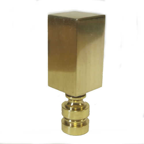 BRASS PLATED CUBE FINIAL BRASS PLATED CUBE FINIAL