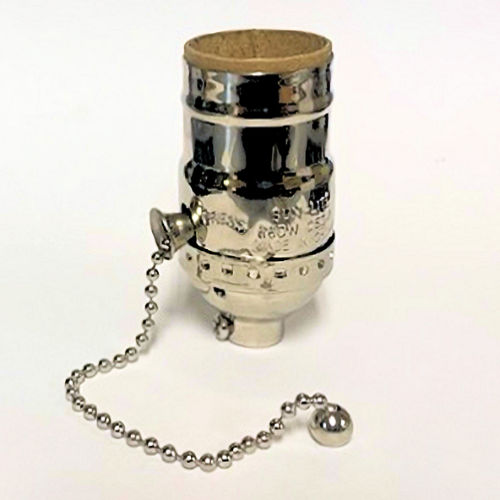 POLISHED NICKEL OFF/ON PULL-CHAIN POLISHED NICKEL OFF/ON PULL-CHAIN