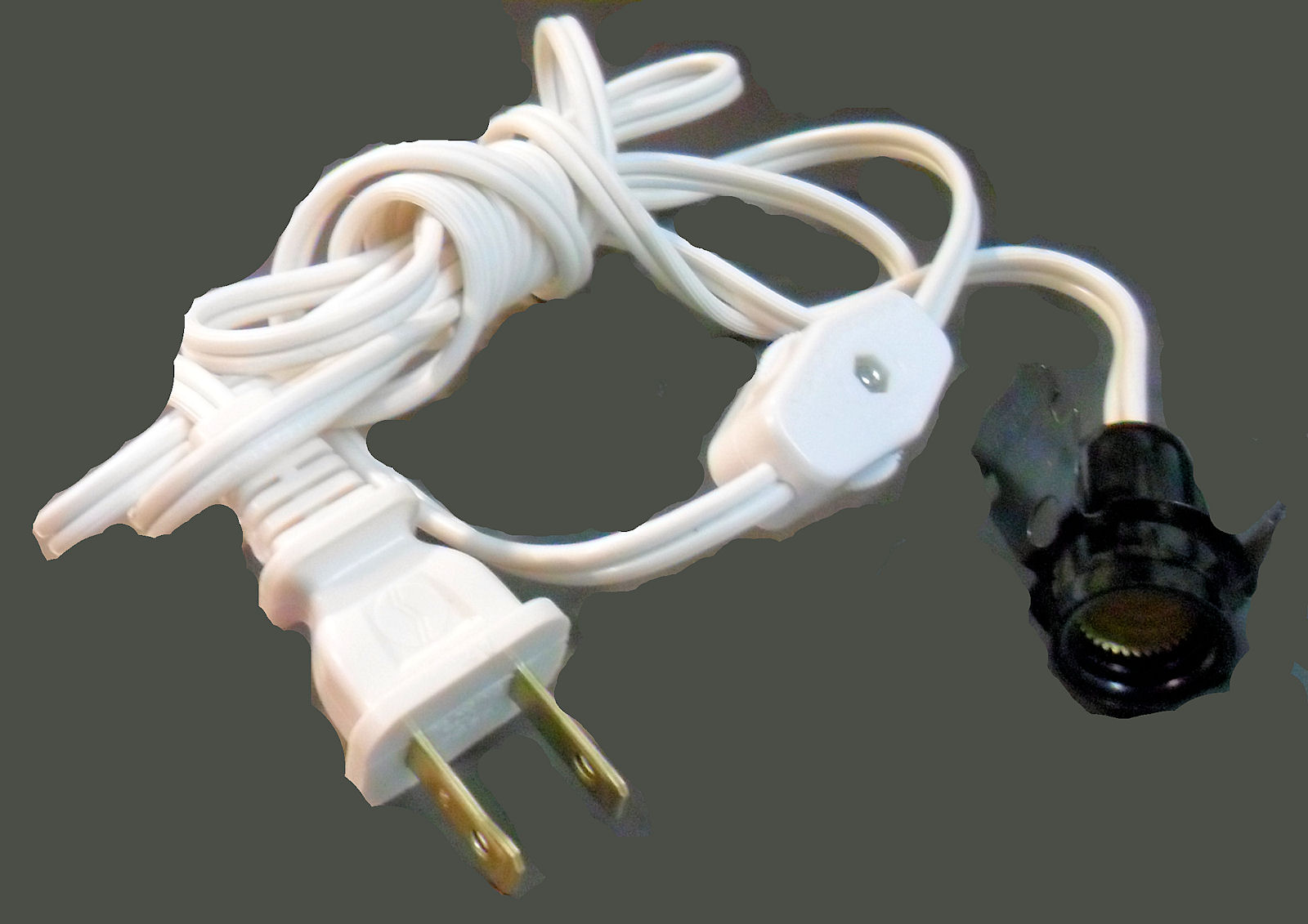 6' WHT CORD/ SNAP-IN SKT W/SWITCH SPT-1 6' WHT CORD/ SNAP-IN SKT W/SWITCH SPT-1