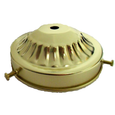 4" BRASS PLATED STEEL HOLDER 4" BRASS PLATED STEEL HOLDER