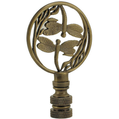 DOUBLE DRAGONFLY AB LAMP SHADE FINIAL